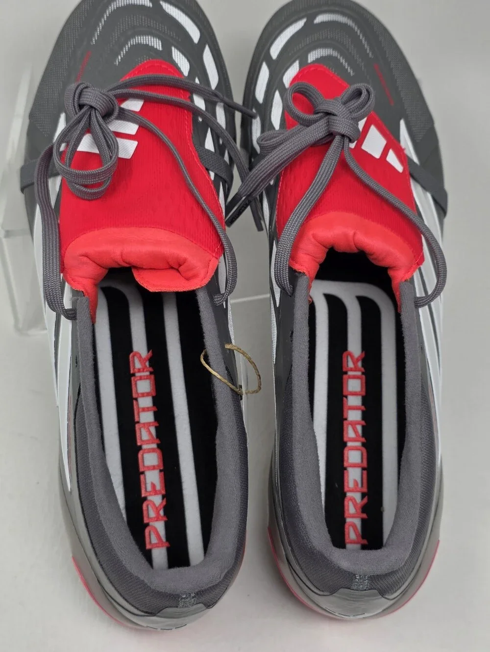 Adidas Predator Pro Tongue FG Football Soccer Cleats Grey Men’s Size 10.5 JR3324